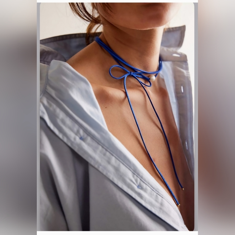 NEW Free People Grapejuice Blues Choker, Blue - $38!!